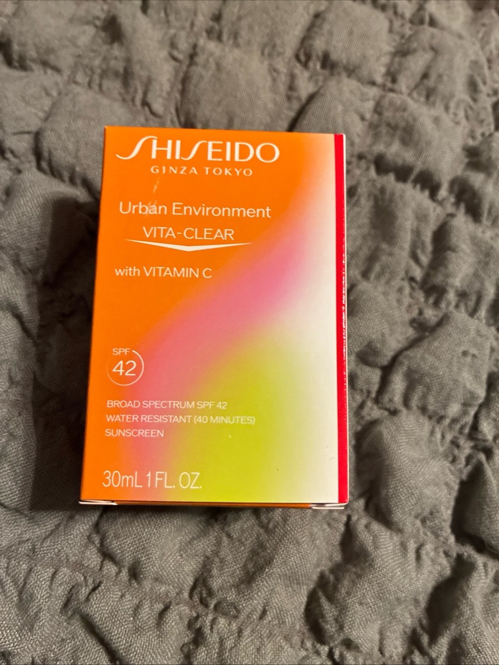 Shiseido urban environment vita clear vitamin C SPF 42 sunscreen 1oz